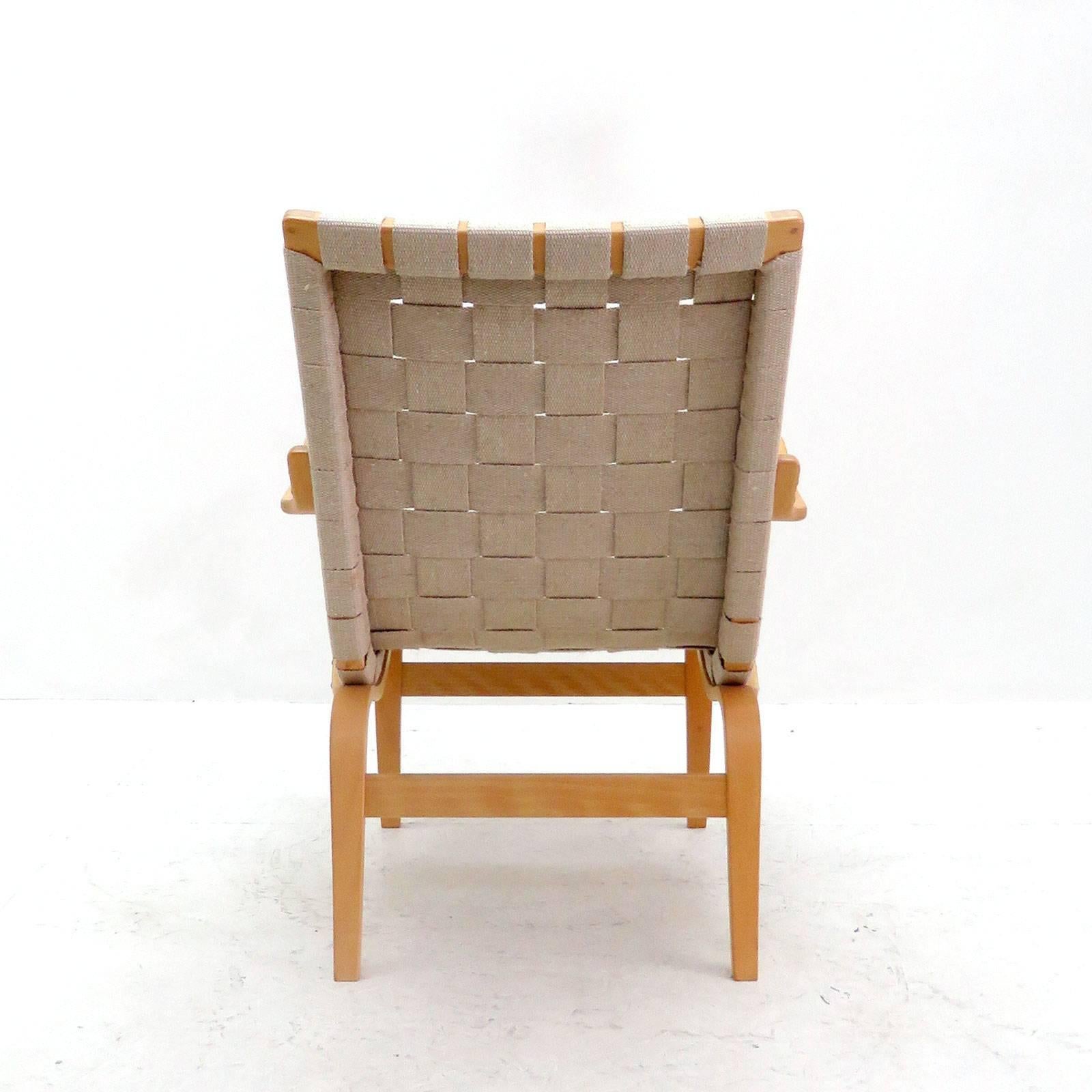 Scandinavian Modern Armchair 'Eva' by Bruno Mathsson for DUX