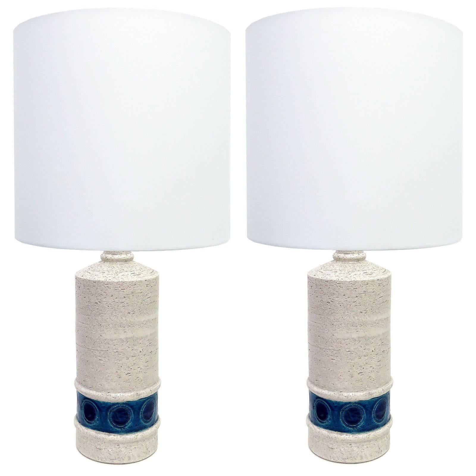 Pair of Bitossi Table Lamps for Bergboms