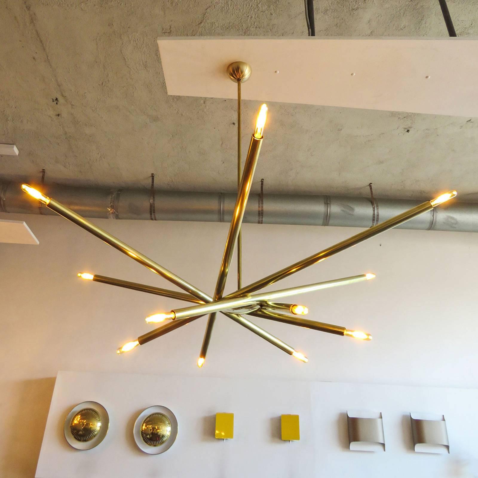 Brass Spiral AS-6 Chandelier by Gallery L7 3