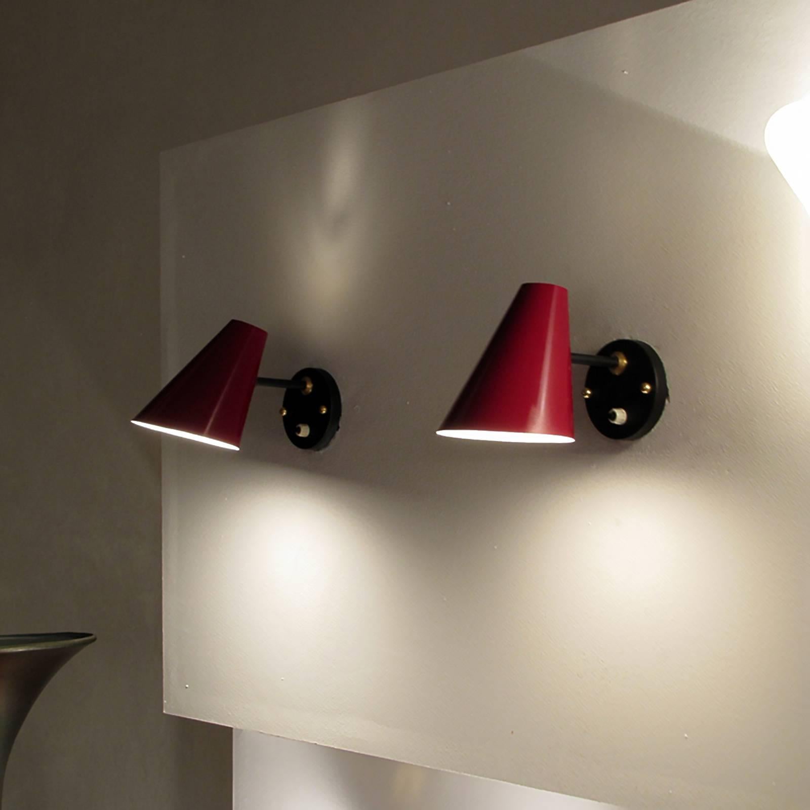 Pair of Jacques Biny Wall Lamps 1