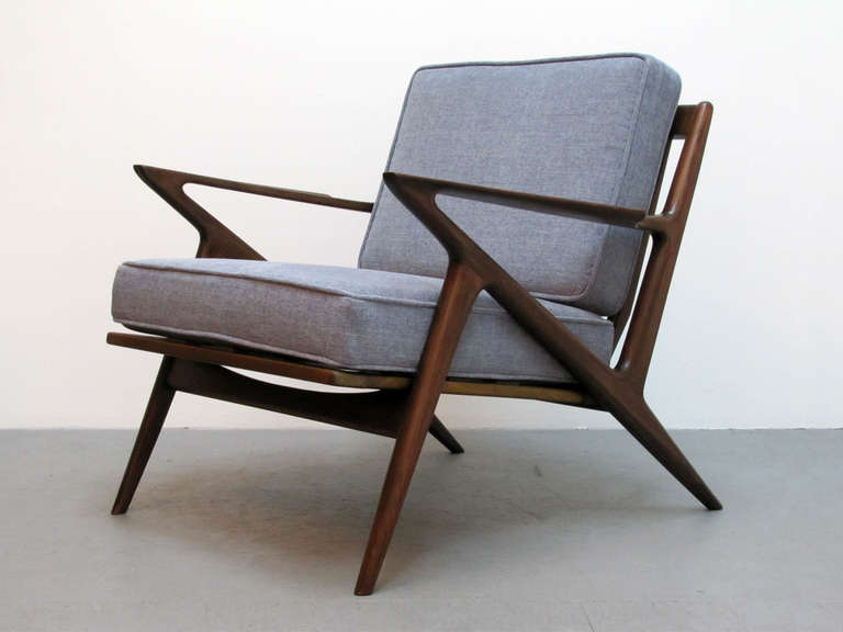 Danish Pair of Selig Armchairs by Poul Jensen