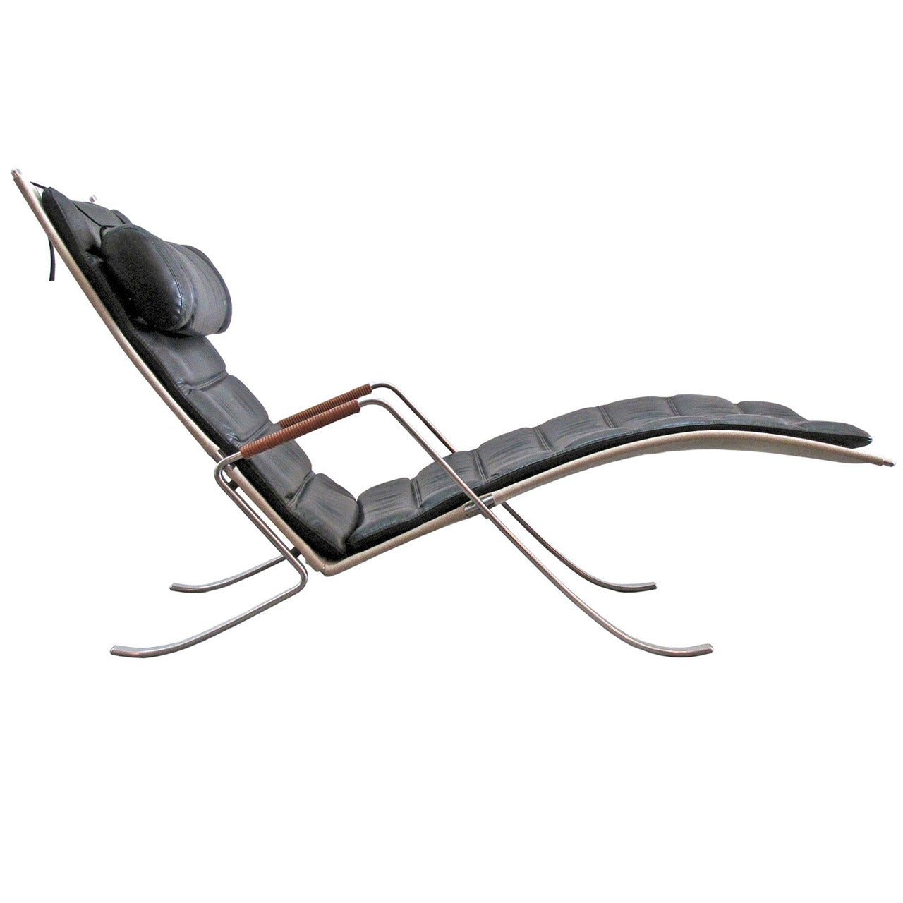 Preben Fabricius Jørgen Kastholm FK 87 ''Grashüpfer'' Chaise Longue