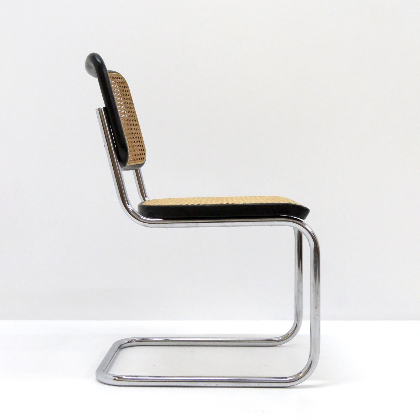 Marcel Breuer S32 Side Chairs, 1977 In Good Condition In Los Angeles, CA
