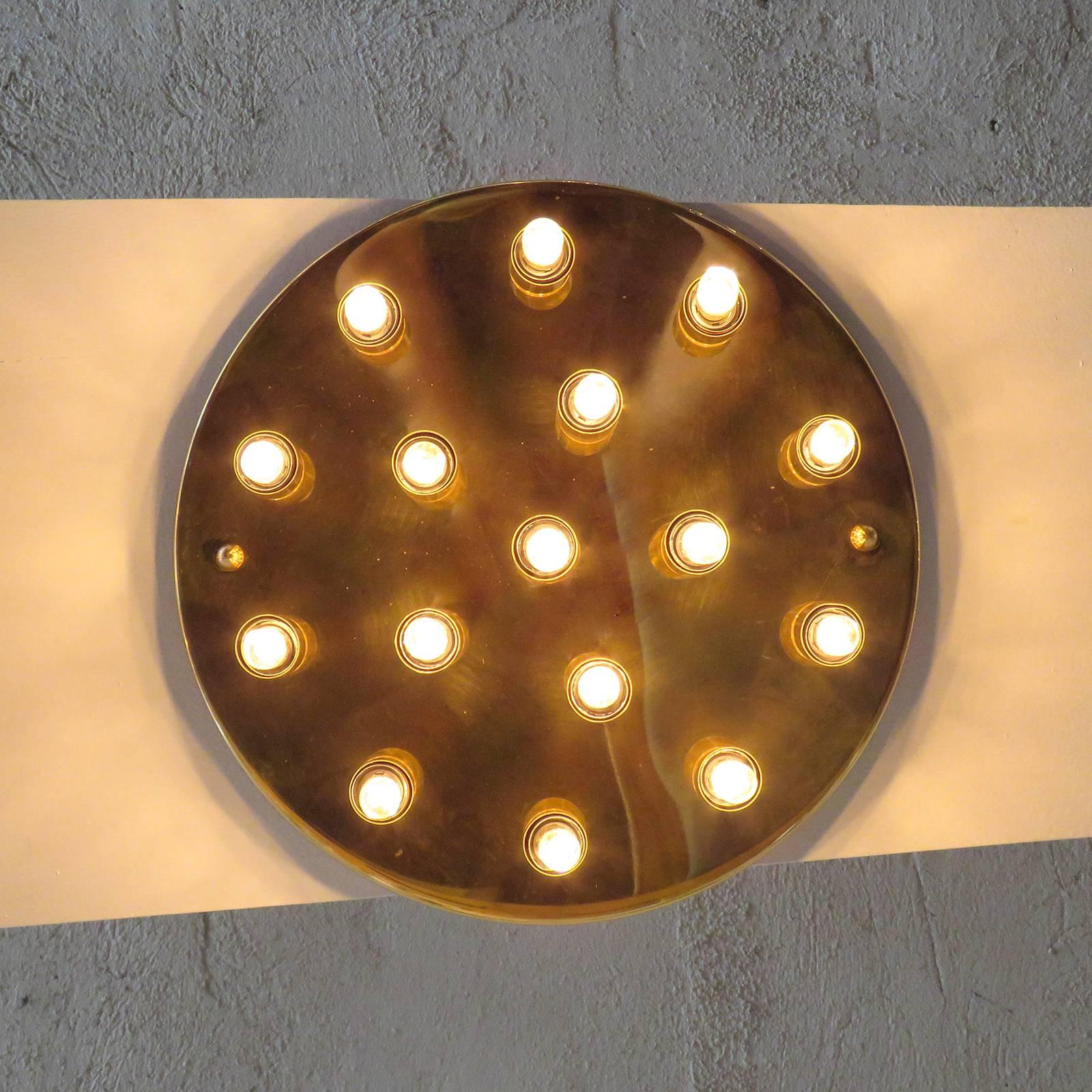 German 16-Light Flush Mount Light Panel 4