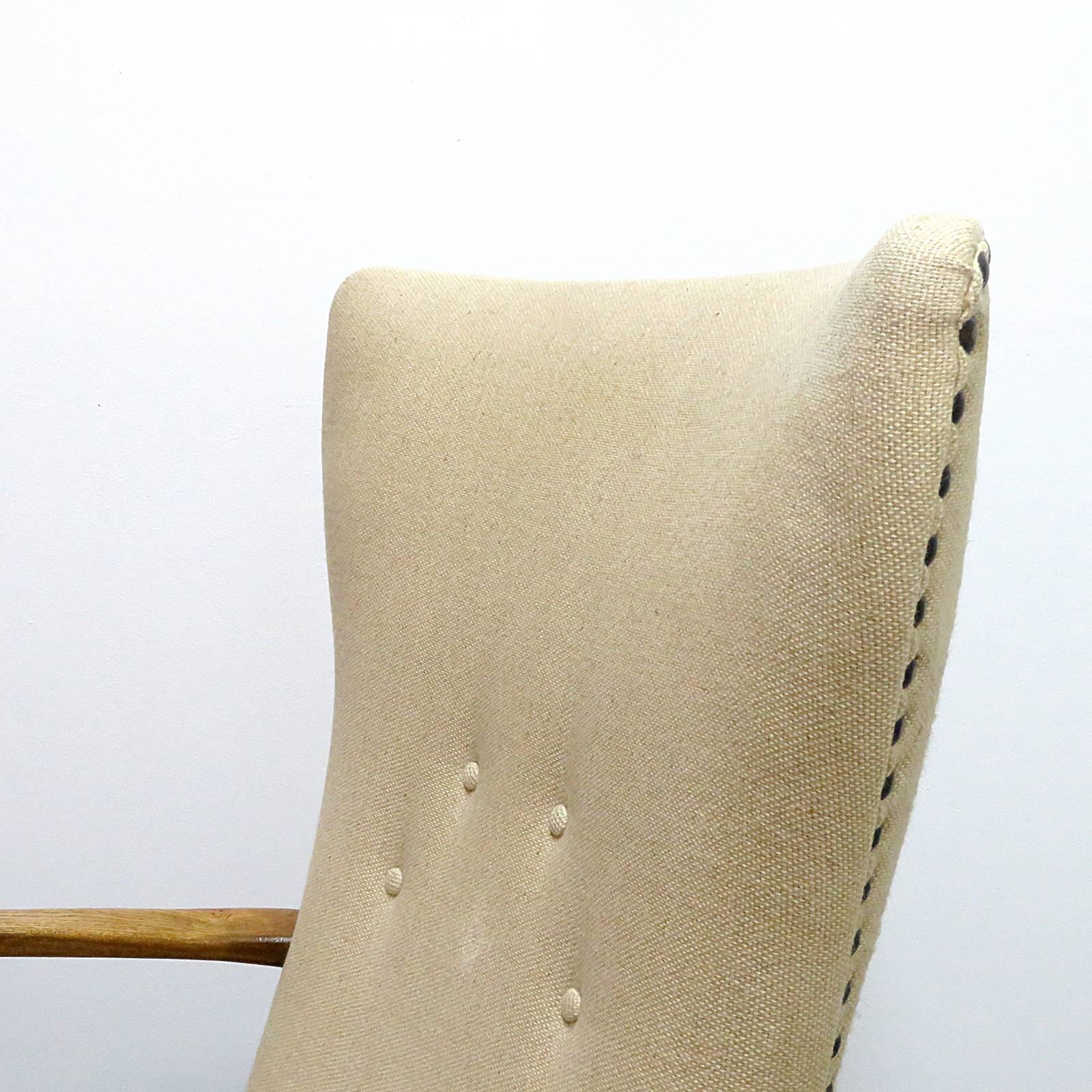 Danish Modern Wingback Lounge Chair 4