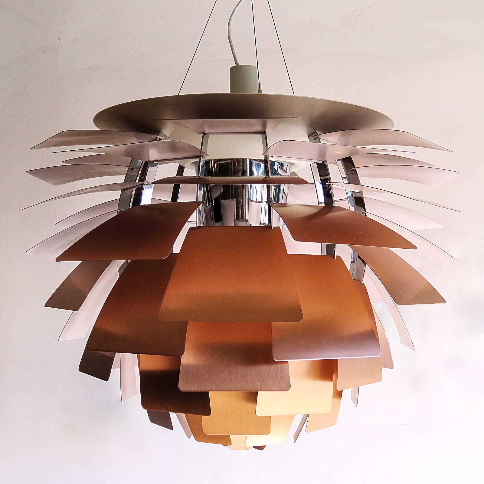 artichoke lamp copper