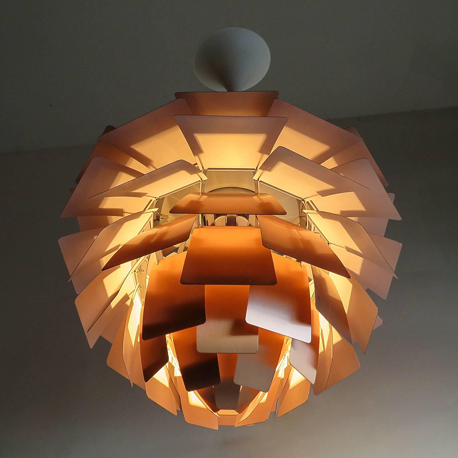 Brushed Large PH Artichoke Copper Lamp by Poul Henningsen