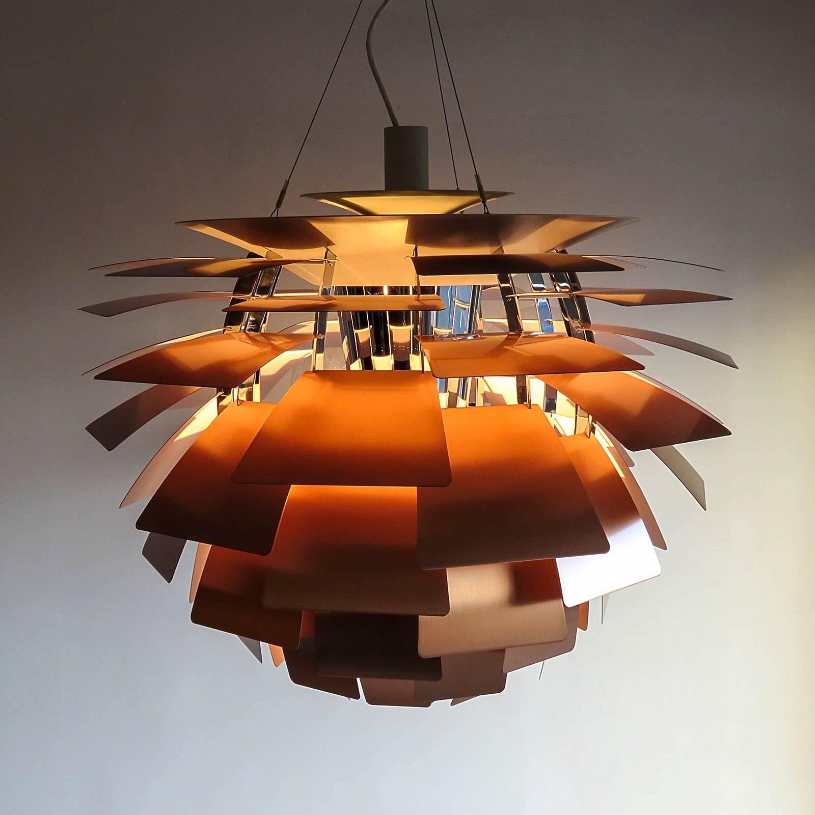 Mid-20th Century Large PH Artichoke Copper Lamp by Poul Henningsen