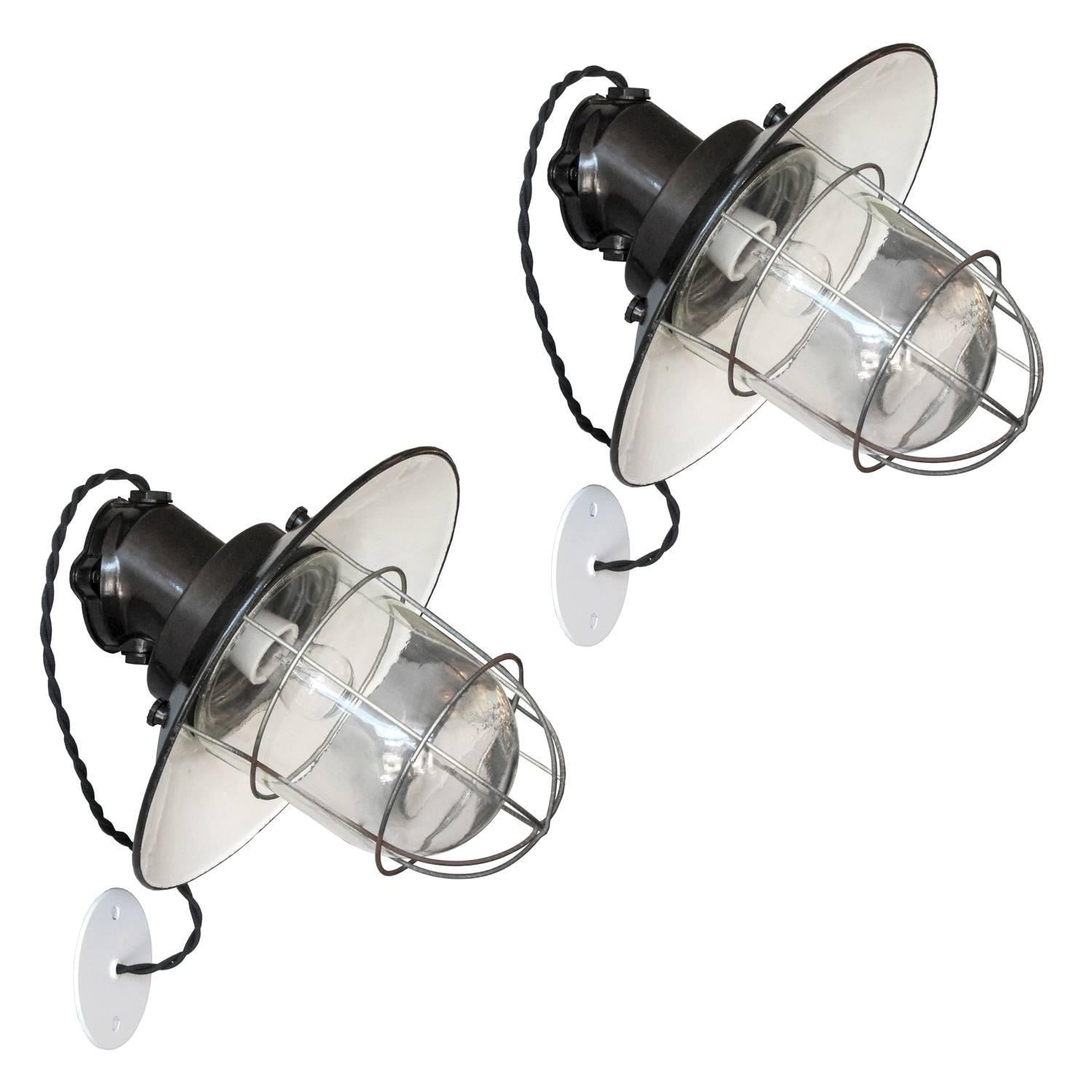 Pair of Industrial Wall Lights