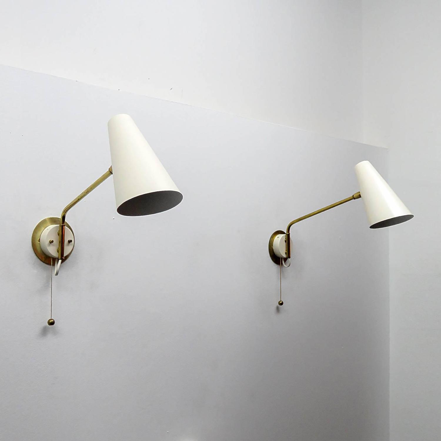 Pair of Stilnovo Swing Arm Wall Lights at 1stdibs