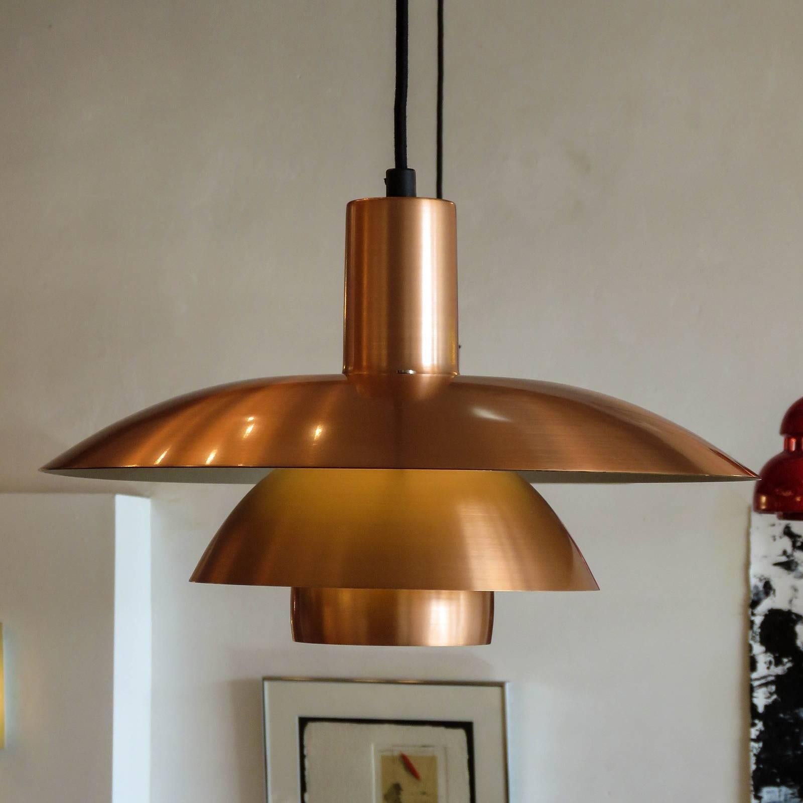 Mid-20th Century Poul Henningsen PH 4½/4 Copper Pendant