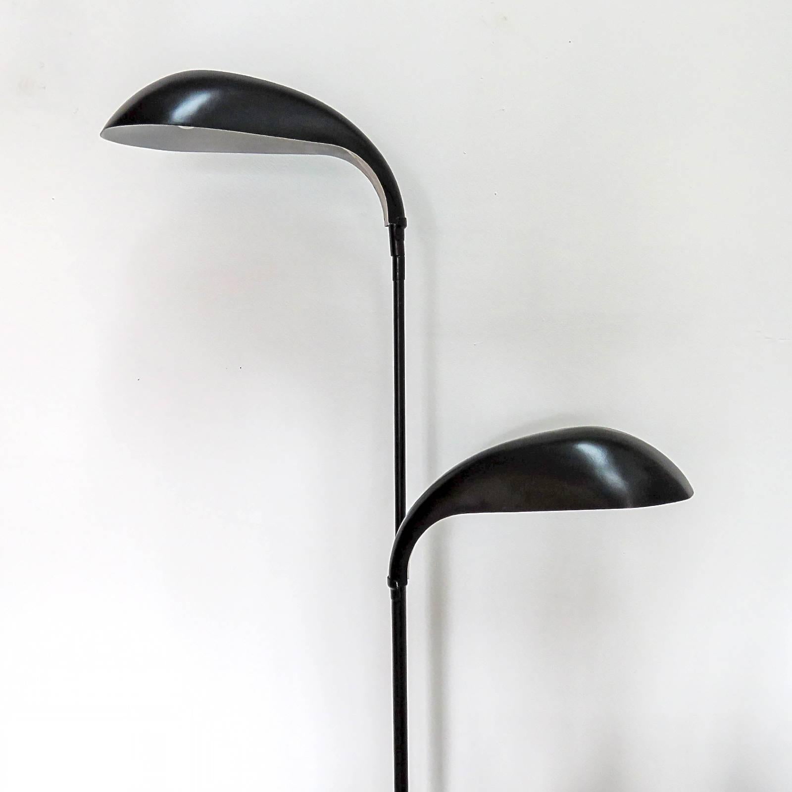 French Double Arm Floor Lamp In Excellent Condition In Los Angeles, CA