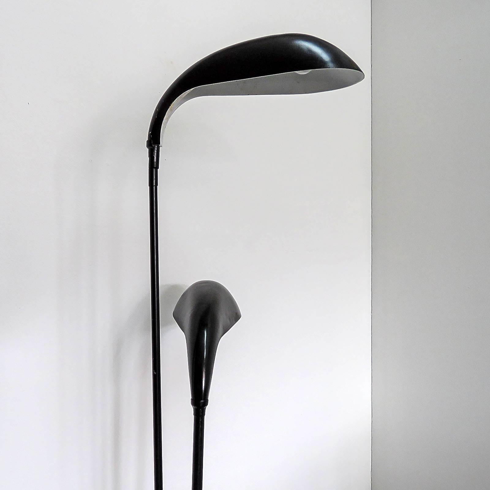 Mid-20th Century French Double Arm Floor Lamp