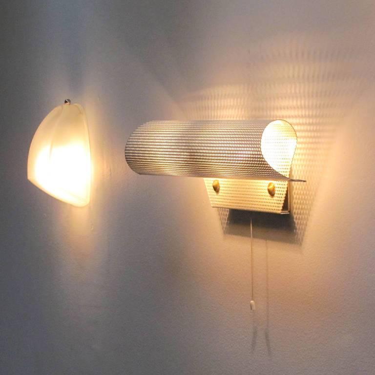 French Perforated Wall Light by Lunel 3