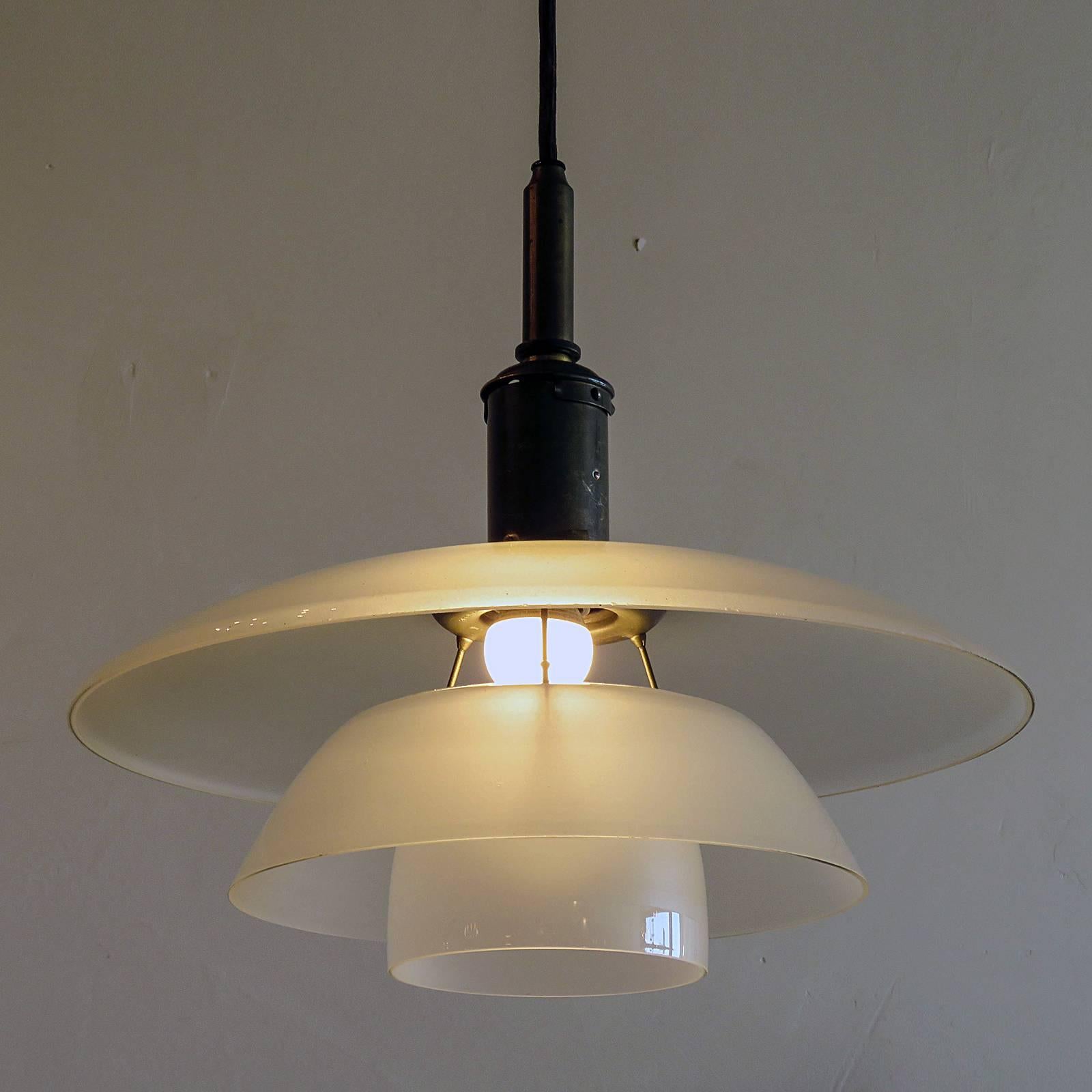 Brass Poul Henningsen. PH 4/4 Pendant Light, 1930