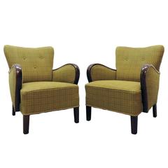 Pair of Danish Club Chairs, 1940 6
