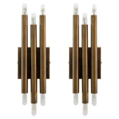 Handcrafted Aged Brass Wall Lights 'Trina' by Gallery L7