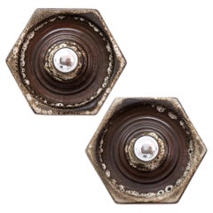 Deutsche keramische Wandleuchten, 1960