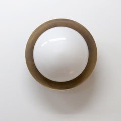 Ojo-12 Wall Lights by Gallery L7 in Brass & Opaline Glass