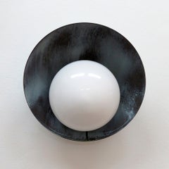 Outdoor Concha Wall Lights in Verde Gris Patinaed Brass by Gallery L7