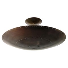 Handcrafted Aged Brass Utah-30 Ceiling Light by Gallery L7