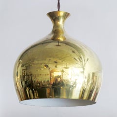 Lampade a sospensione in ottone di Helge Zimdal per Falkenbergs Belysning, 1960