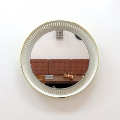 Deutscher beleuchteter Spiegel im Mid-Century-Modern-Stil von Ernest Igl für Hillebrand, 1960