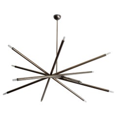Large-Scale Handcrafted Brass Chandelier 'Spiral-48' by Gallery L7