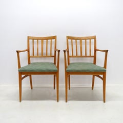Set of Six Upholstered Dining Chairs by Carl Malmsten, Sweden, 1950