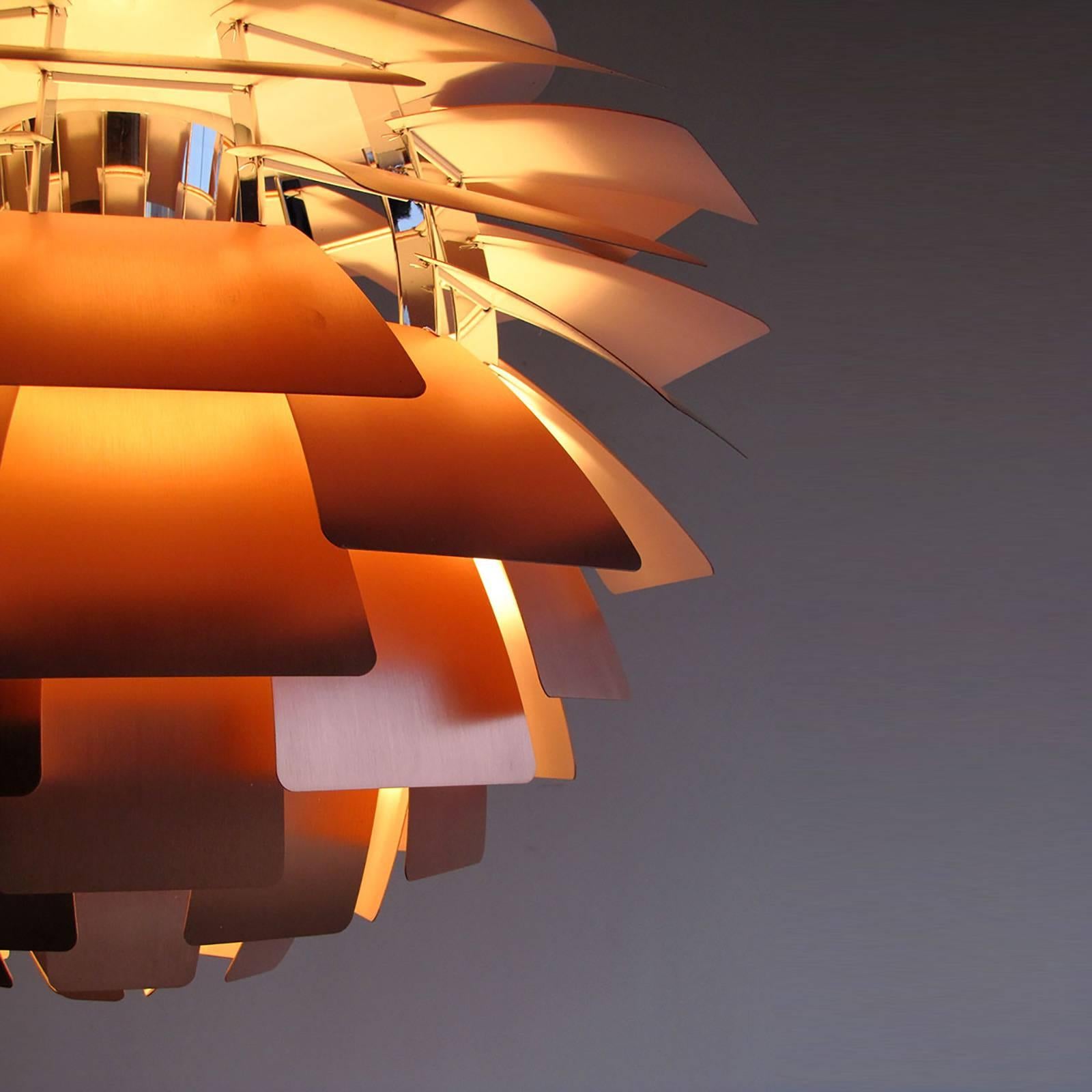 Brushed PH Artichoke Copper Lamp by Poul Henningsen