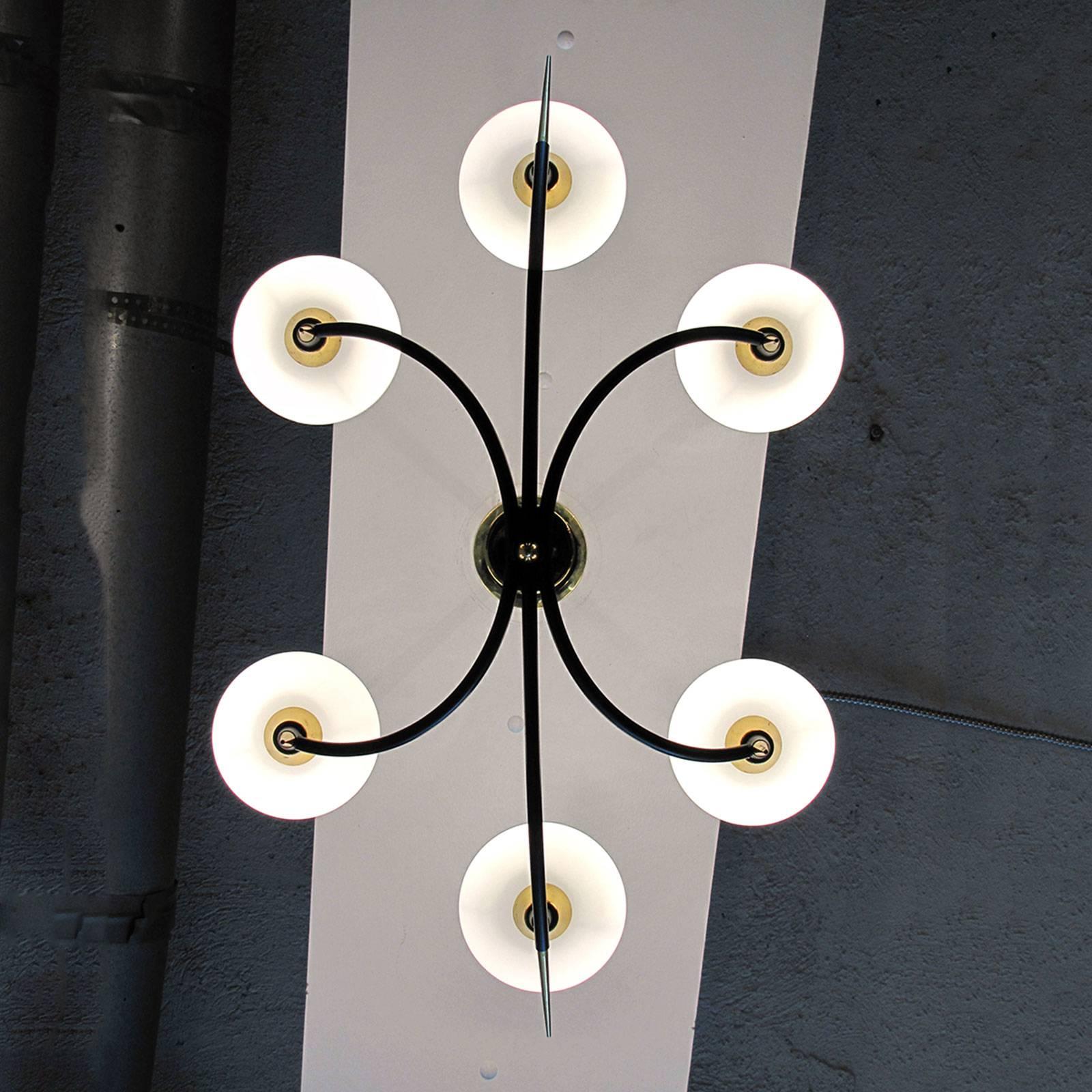 Six-Arm Chandelier by Arlus 2