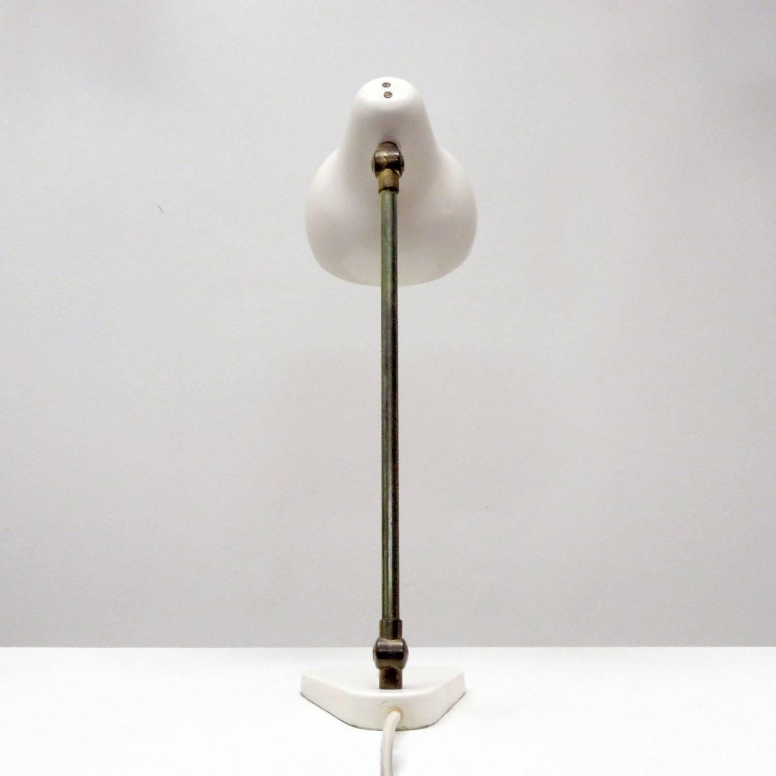 Enameled Vilhelm Lauritzen Table Lamp by Louis Poulsen in Denmark