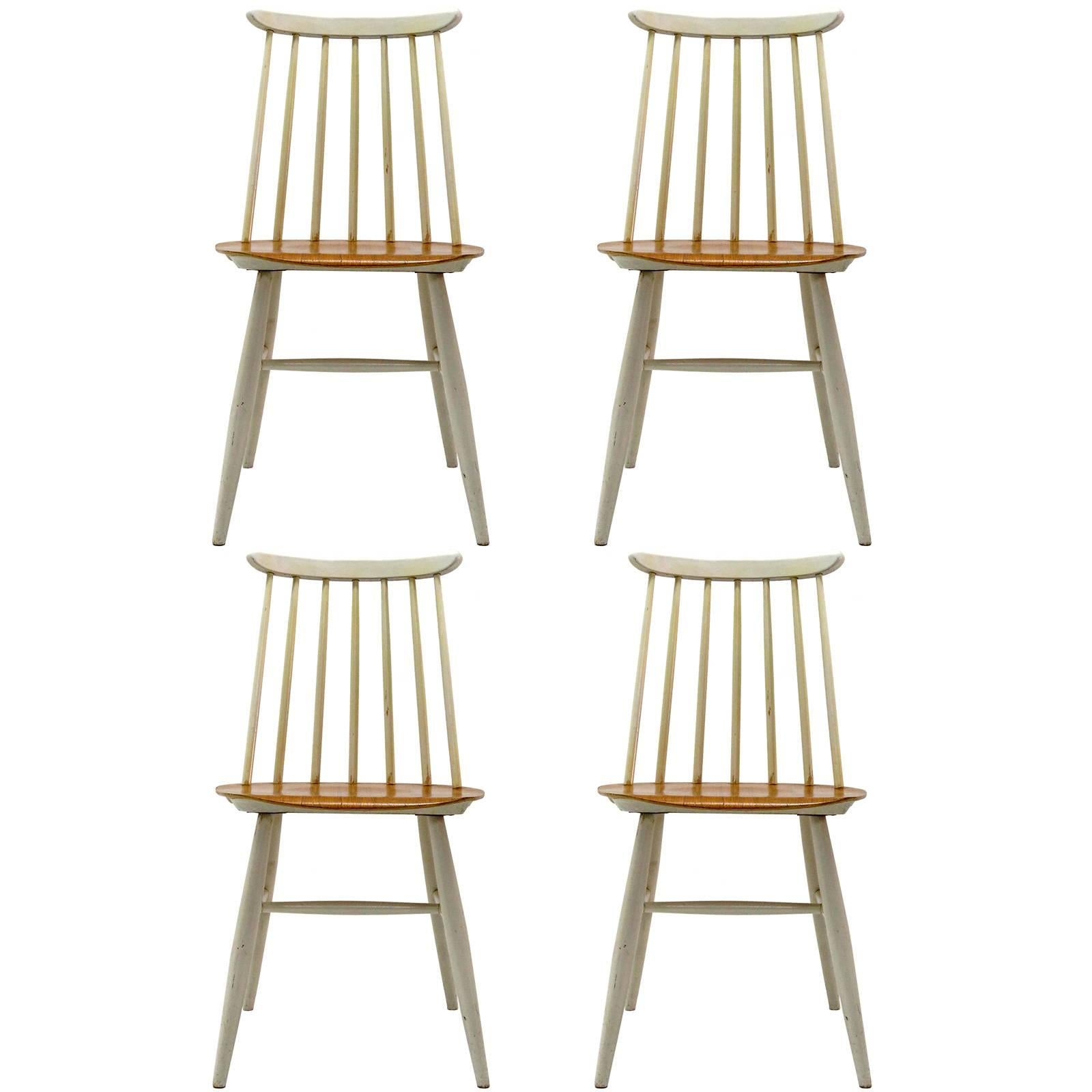 Set of Four Ilmari Tapiovaara Dining Chairs