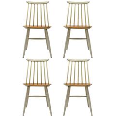 Set of Four Ilmari Tapiovaara Dining Chairs 5