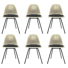 Set of Six Eames DSX Dining Chairs for Herman Miller