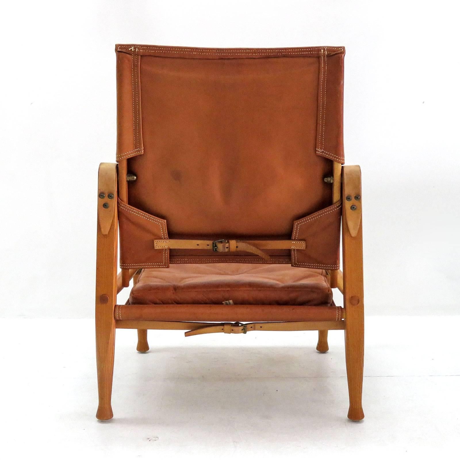 Leather Kaare Klint Safari Chair