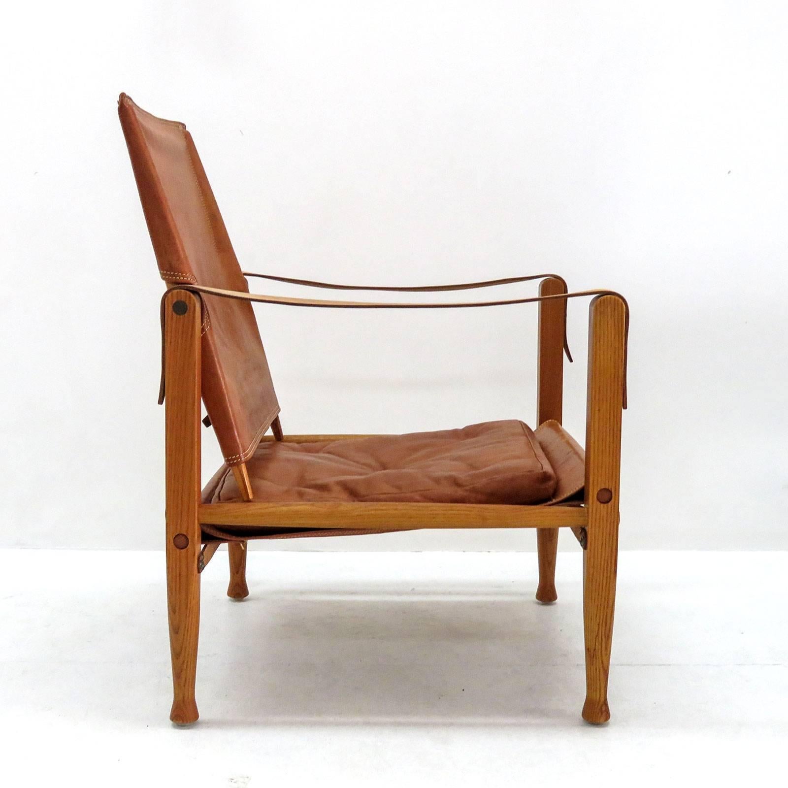 Kaare Klint Safari Chair In Excellent Condition In Los Angeles, CA