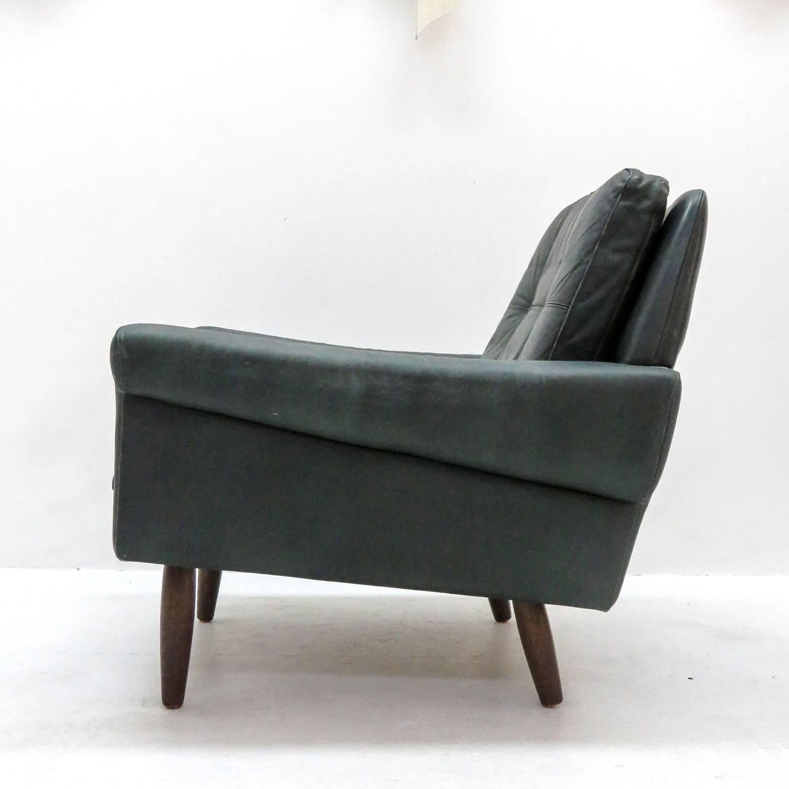 Danish Svend Skipper Lounge Chair and Ottoman