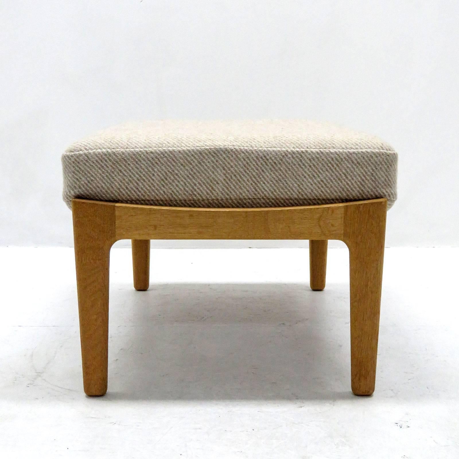 Wool Hans J. Wegner ‘GE 290’ High Back Chair and Ottoman