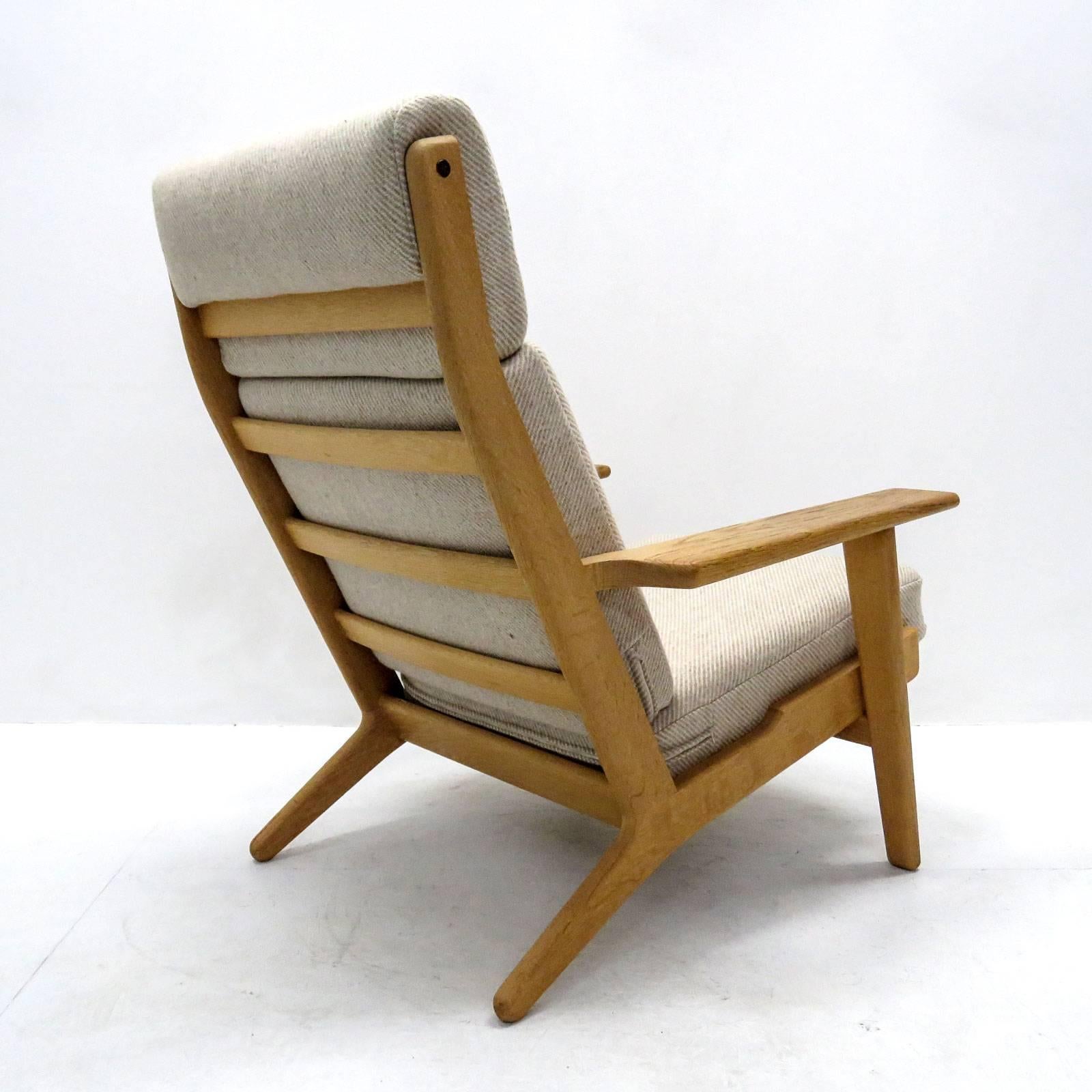 Danish Hans J. Wegner ‘GE 290’ High Back Chair and Ottoman