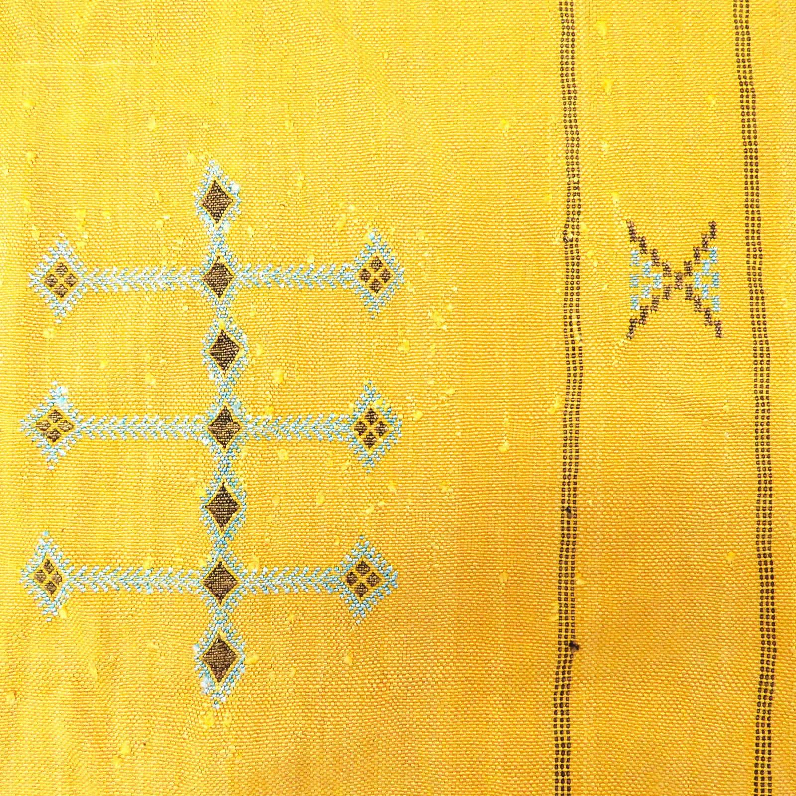 Moroccan Sabra Bamboo Silk Kilim 2