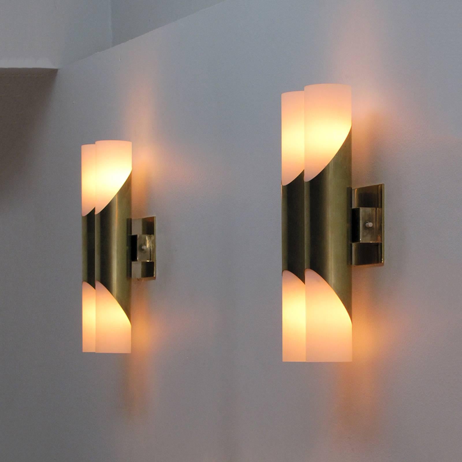 Pair of German Double Wall Lights 4