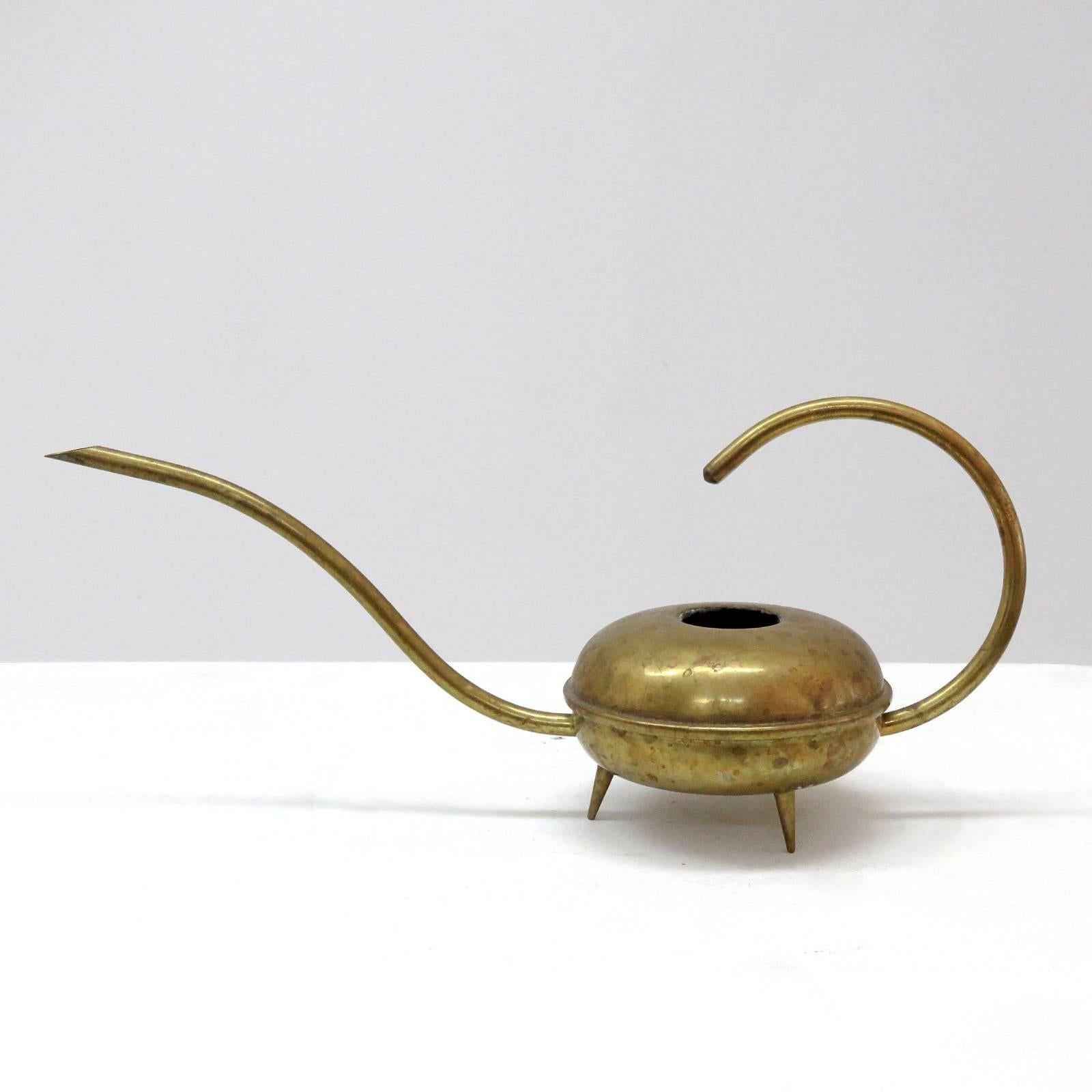 Bauhaus German Brass Watering Can, 1950
