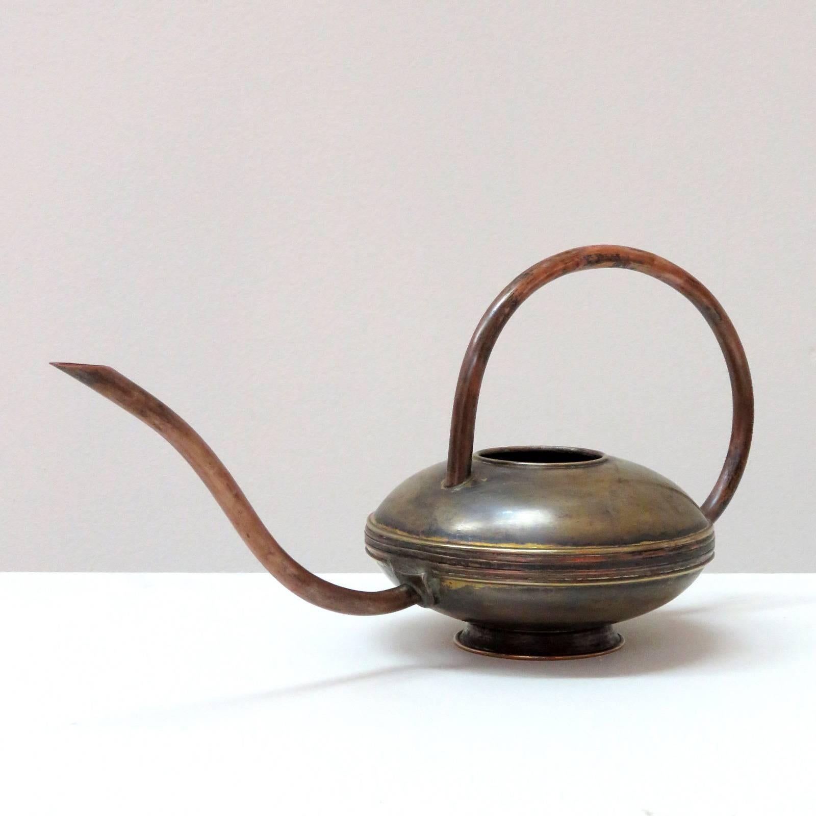 German Brass and Copper Watering Can, 1950 1