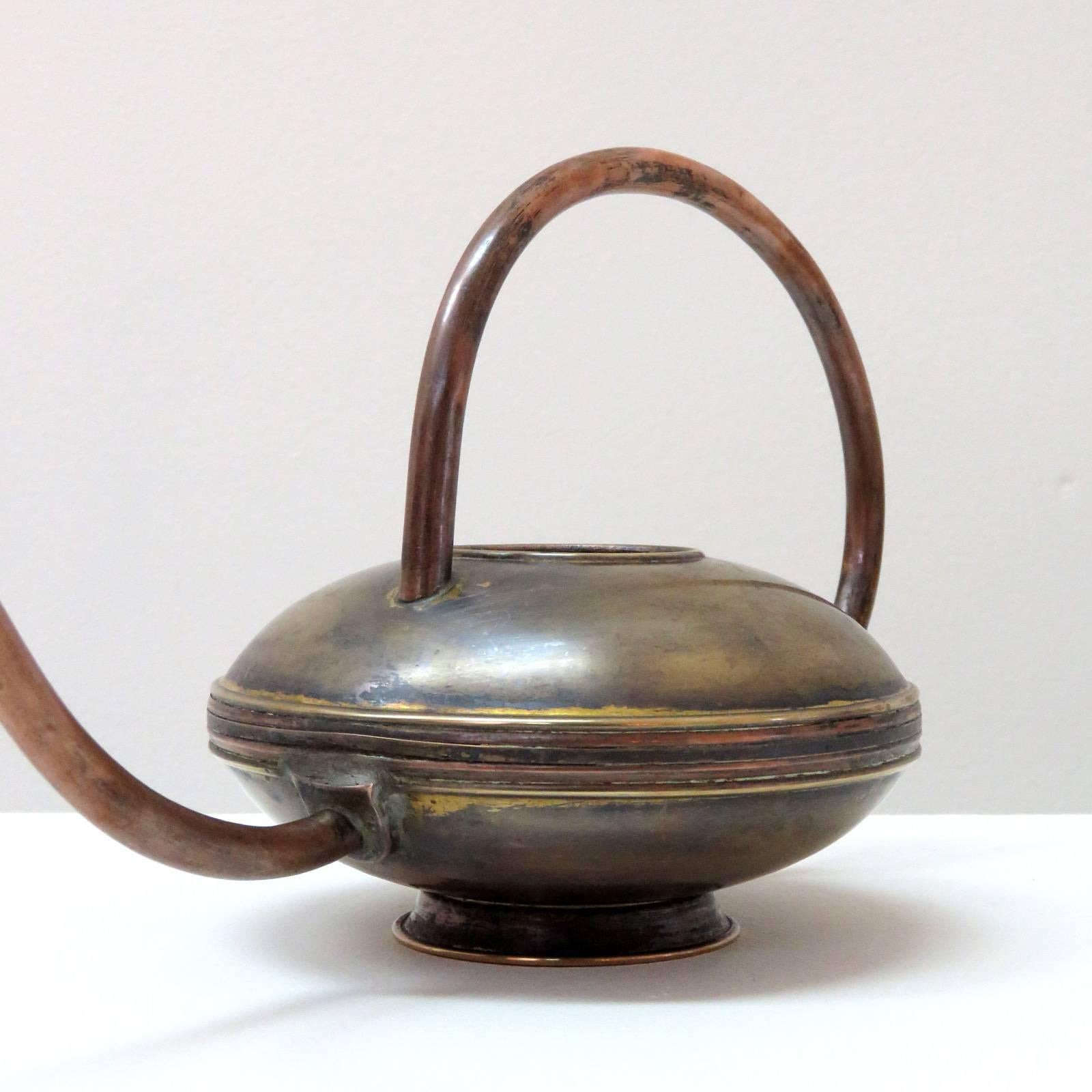 German Brass and Copper Watering Can, 1950 5