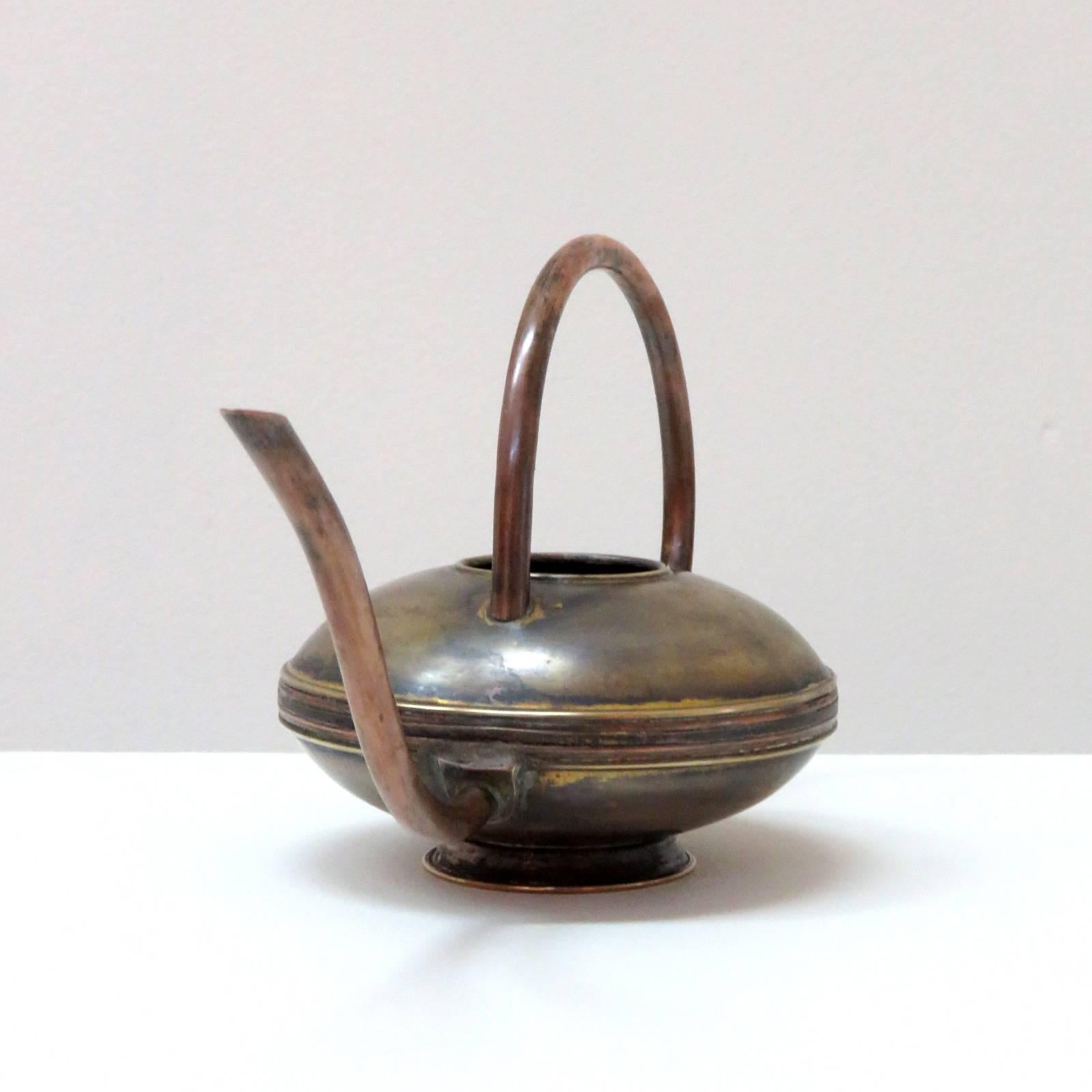 Mid-20th Century German Brass and Copper Watering Can, 1950