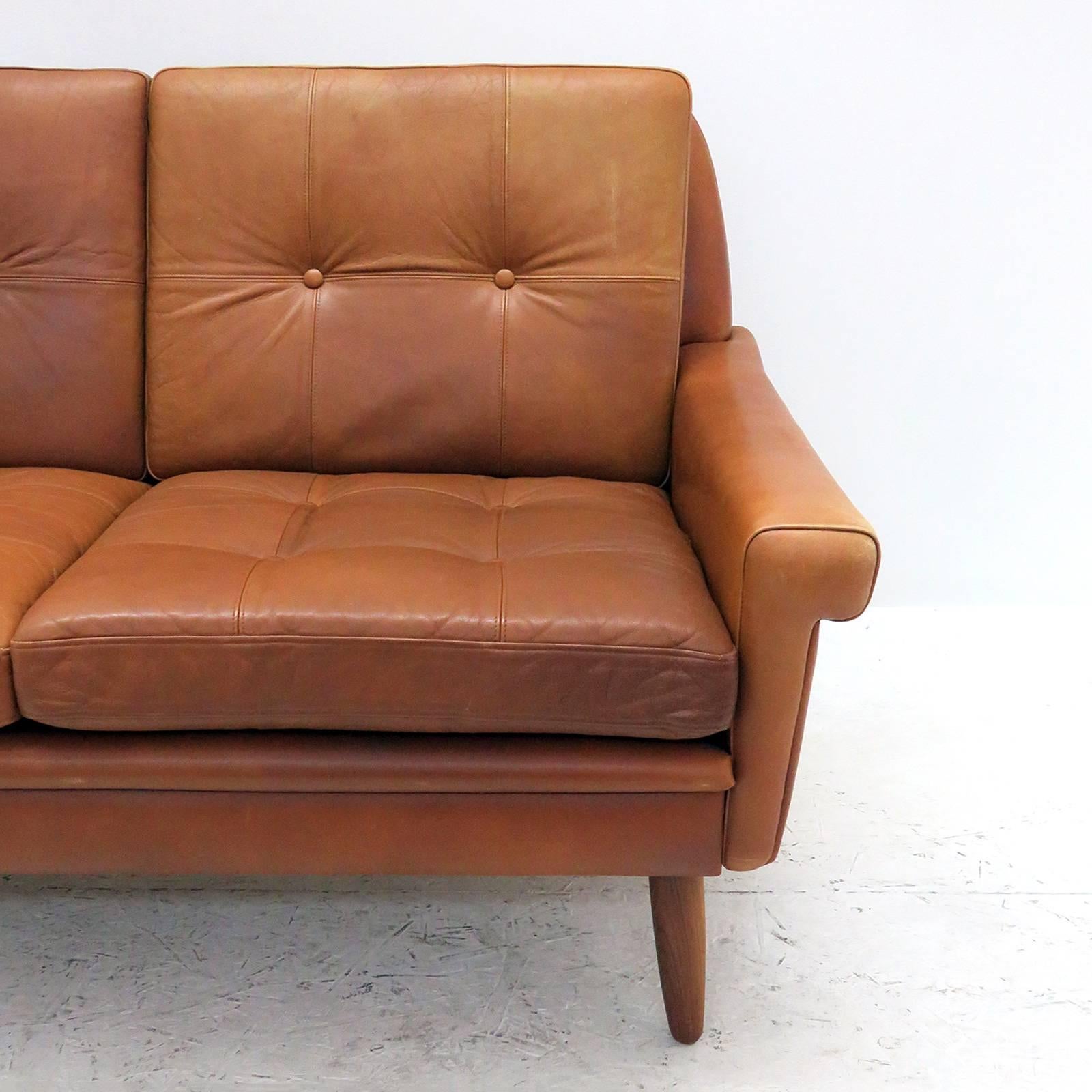 Stained Svend Skipper Three-Seat Sofa