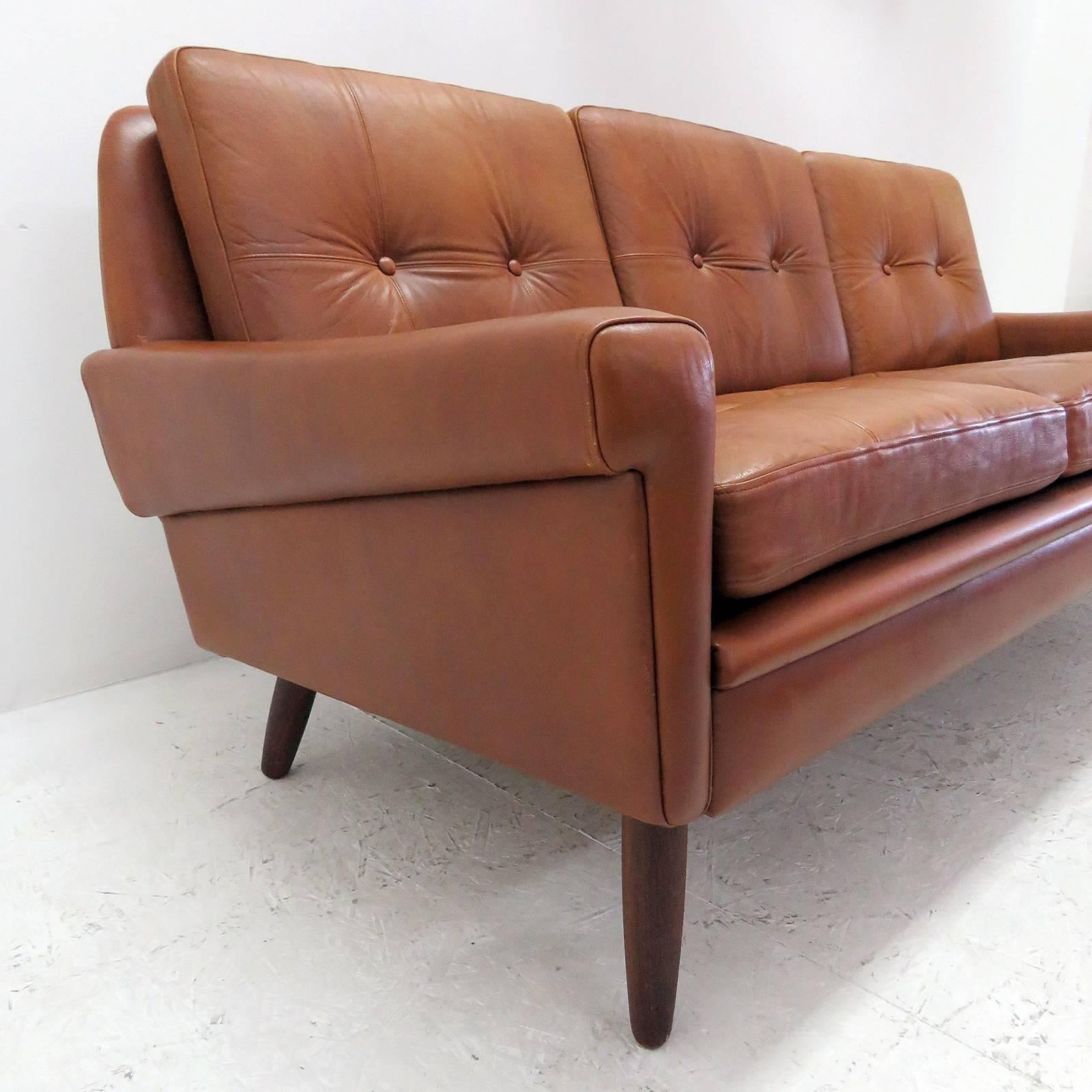 Danish Svend Skipper Three-Seat Sofa