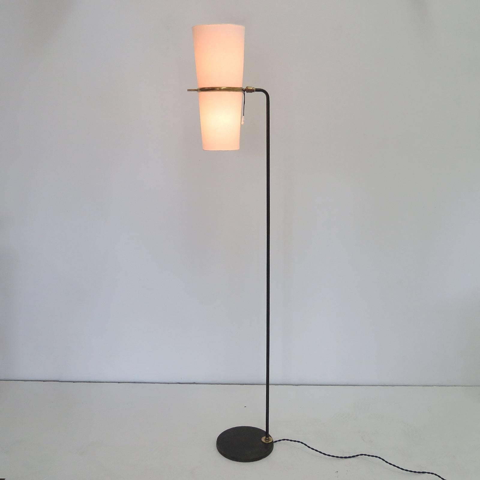 Metal 1950s Floor Lamp by Maison Lunel