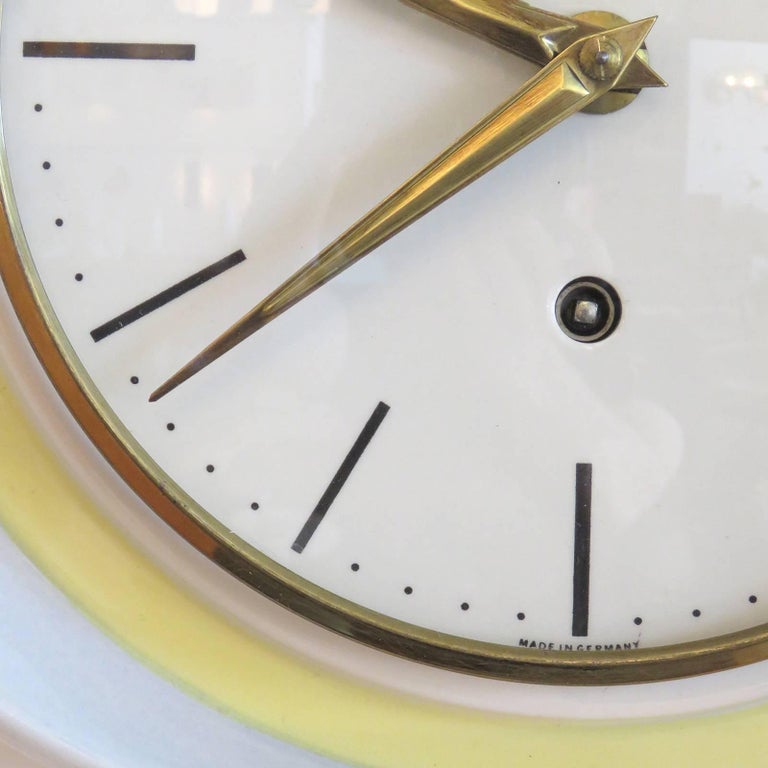 Junghans Germany Wall Clock, 1950 For Sale at 1stDibs